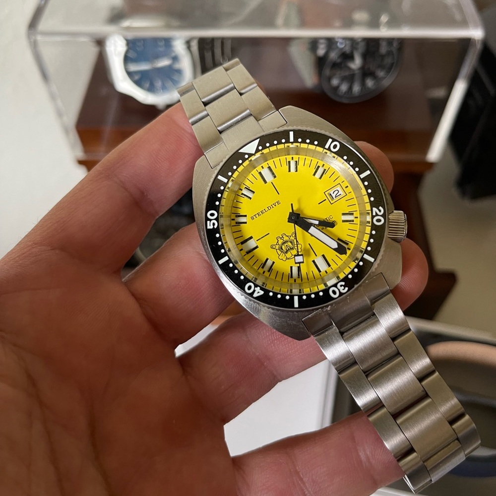 SteelDave diver watch 41 mm